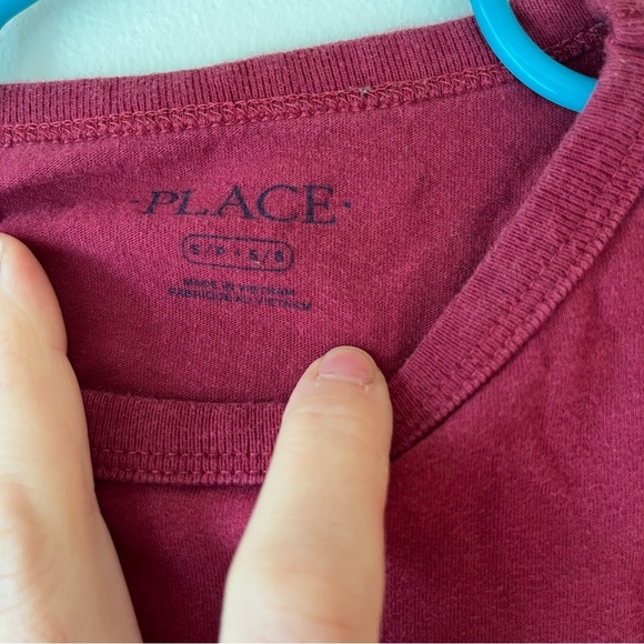 🌼 5/$25 The Children’s Place Boys Long Sleeve Hockey Dude Graphic Tee 7/8 Sports - Picture 3 of 8